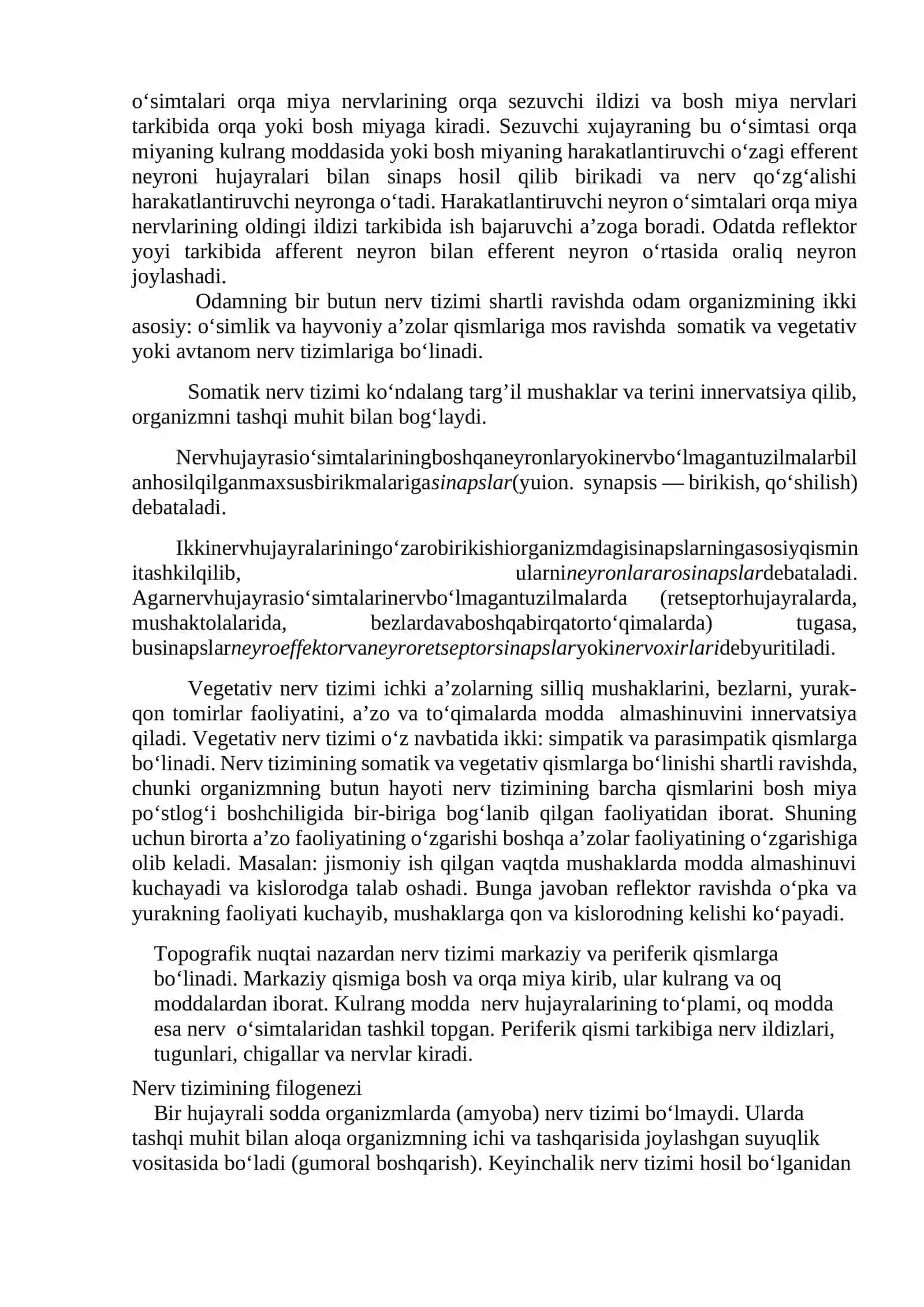 Nerv sistemasi tuzilishi va fiziologiyasi. Bosh miya katta yarim sharlarning tuzilishi va fiziologiyasi 4