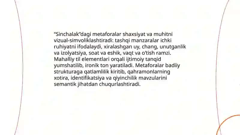 Abdulla Qahhorning "Sinchalak" asari 4