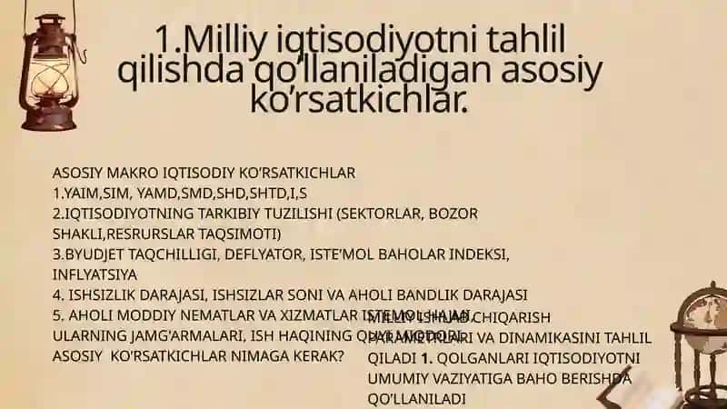 Asosiy makroiqtisodiy ko’rsatkichlar va ularni hisoblash 4