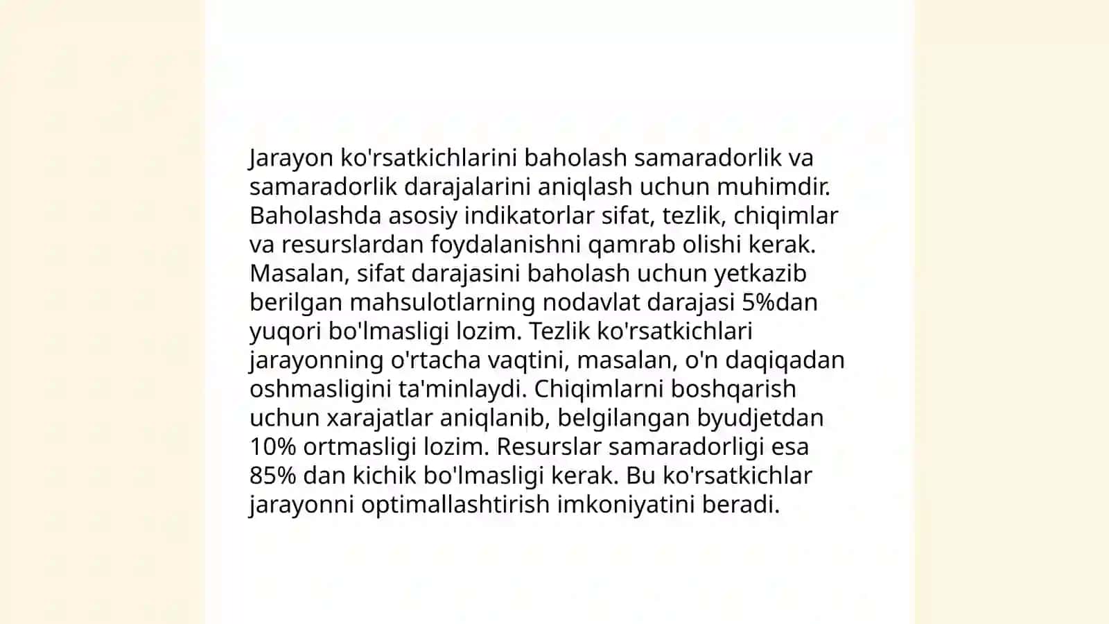 Biznes jarayonlar reinjiringi bosqichlarining tahlili 4