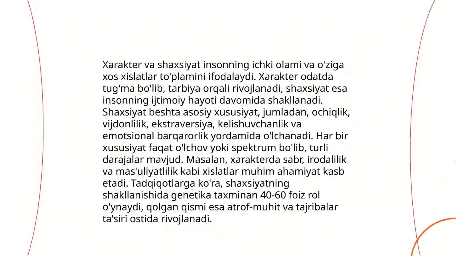 Xarakter va uning xossalari 4
