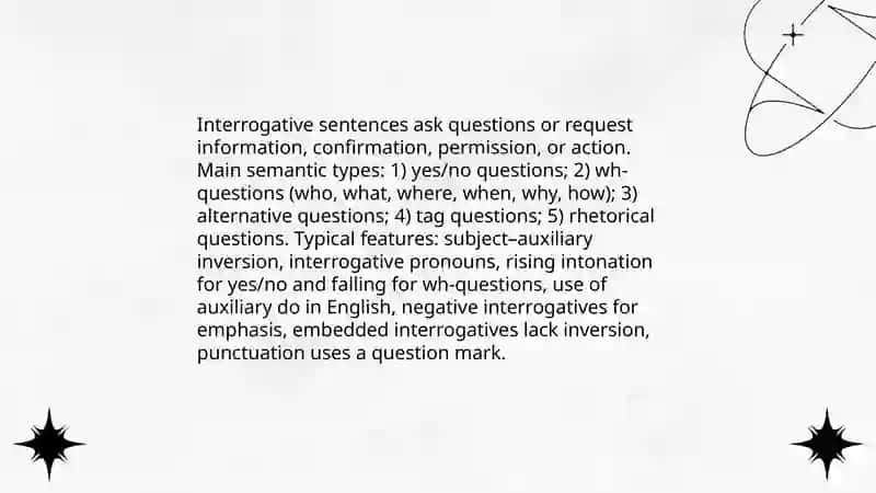 Semantic types of sentences 4