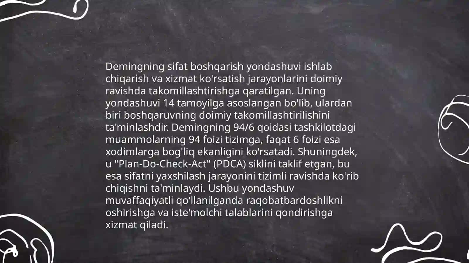 Sifatni boshqarish nazariyasining rivojlanishi 4