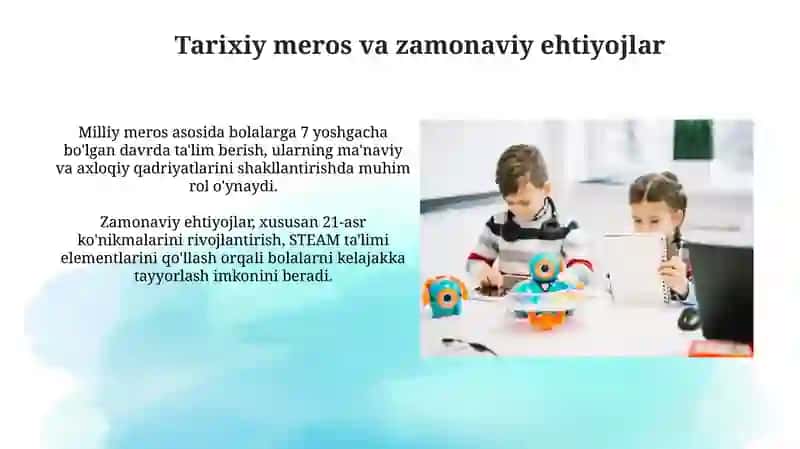 Mustaqillik yillarida maktabgacha ta'lim tizimiga yangicha yondashuv 4