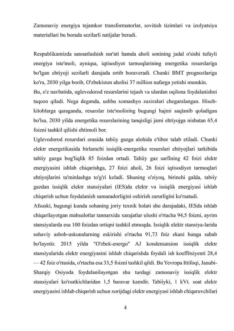 Elektir energiyasining samaradorligi va uni oshirish usullari 4