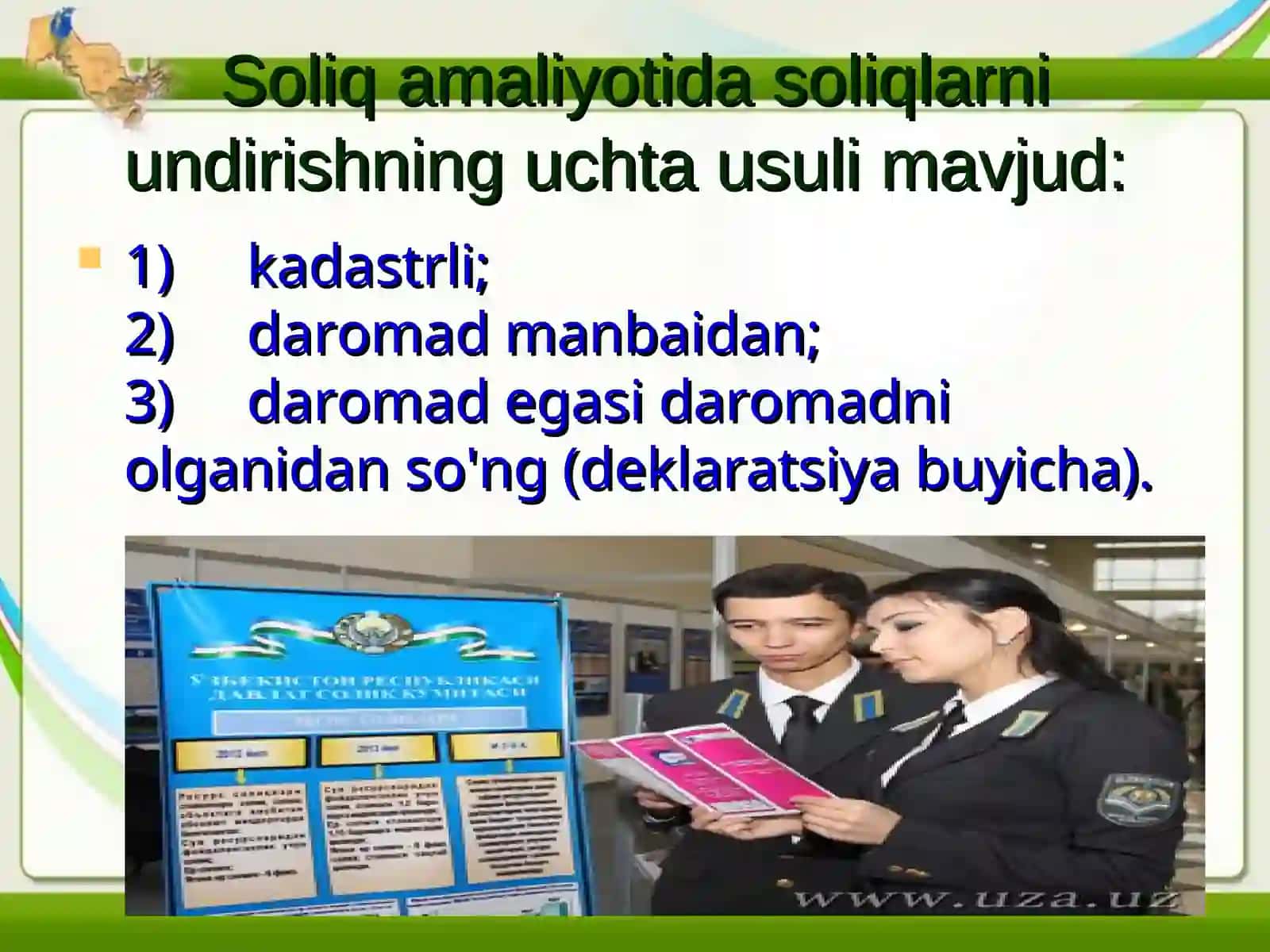 Soliqni undirish usullari 4
