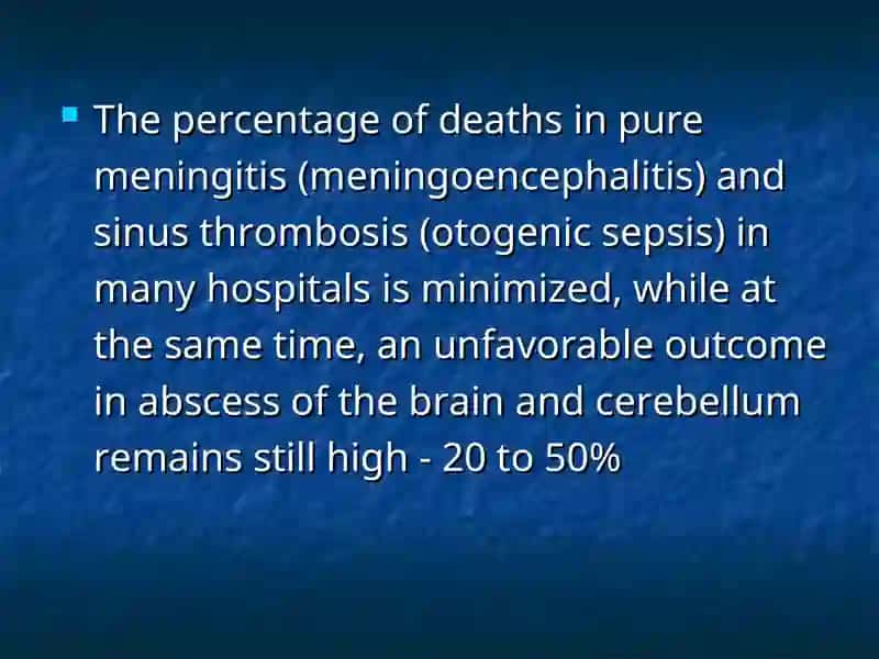 Otogenic intracranial complications 4