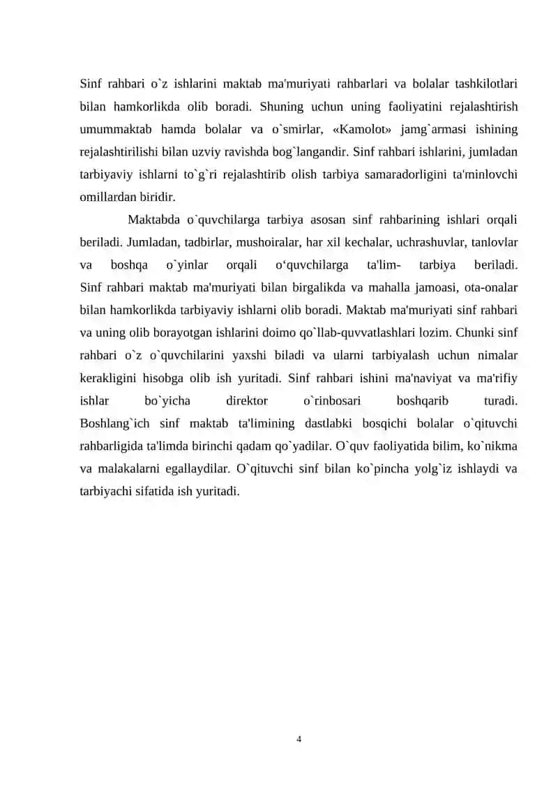 SINF RAHBARINING ISH FAOLIYATINI TASHKIL ETISH METODIKASI 4