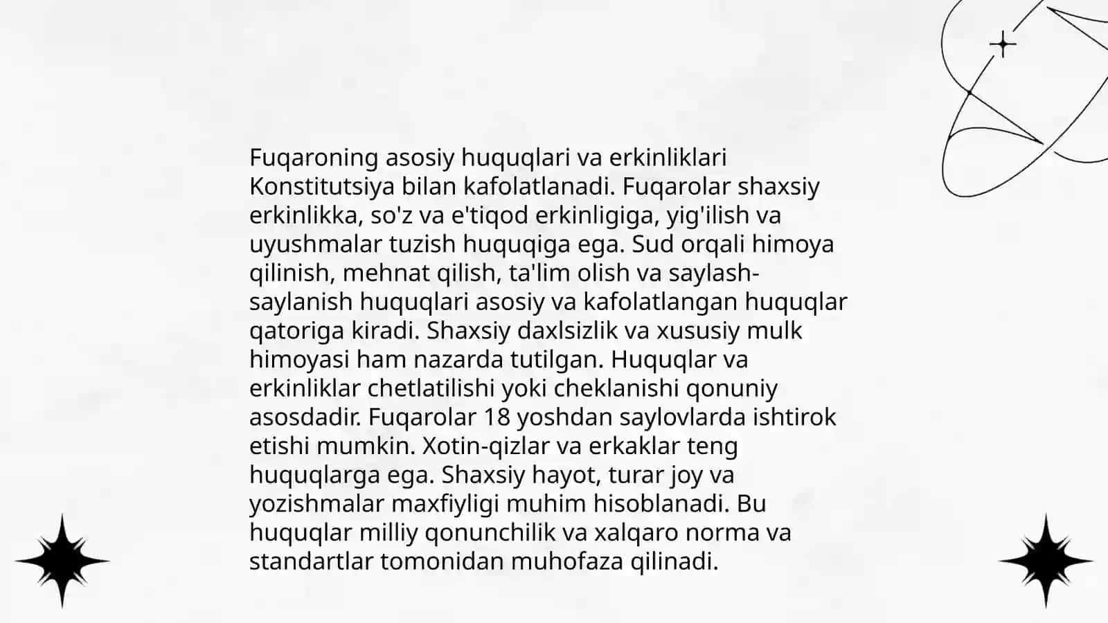 Inson hamda fuqaroning huquq va erkinliklari vakolatlari 4