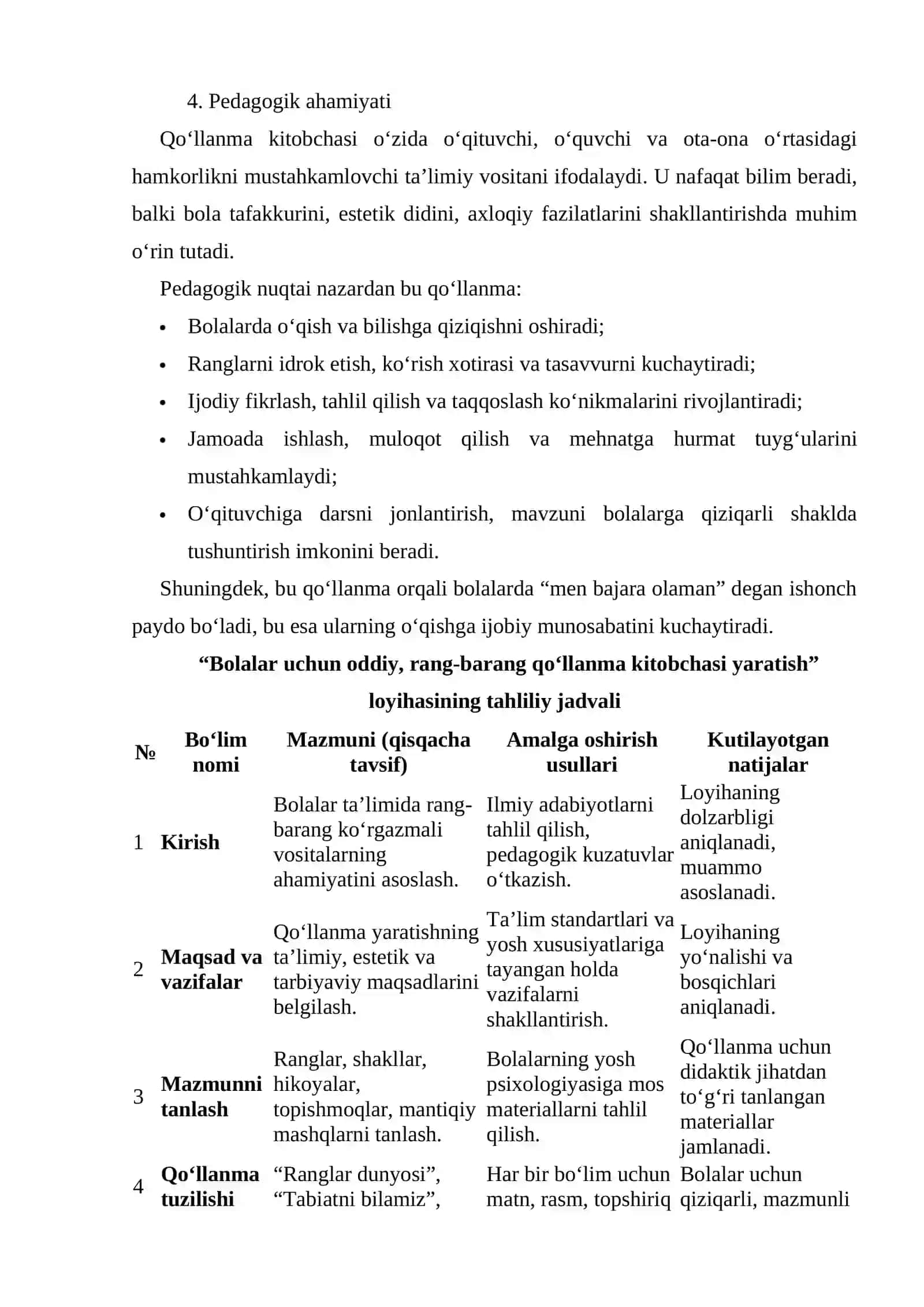 BOLALAR UCHUN ODDIY, RANG-BARANG QO‘LLANMA KITOBCHASI YARATISH 4