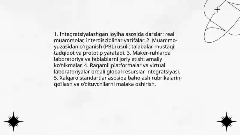 Texnologiya darslarida xorijiy ta'lim tizimidan foydalanishning metod va usullari 4