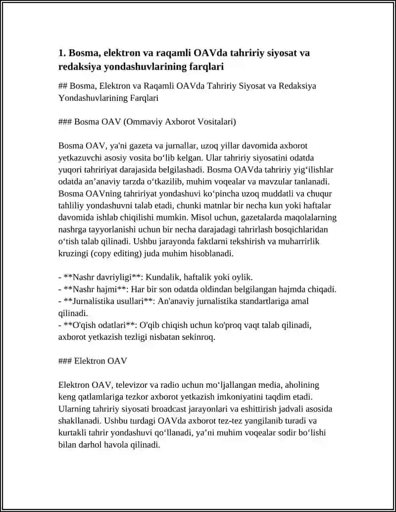 BOSMA ELEKTRON VA RAQAMLI OAV FAOLIYATDA YONDASHUVLAR XILMA- XILLIGI 4