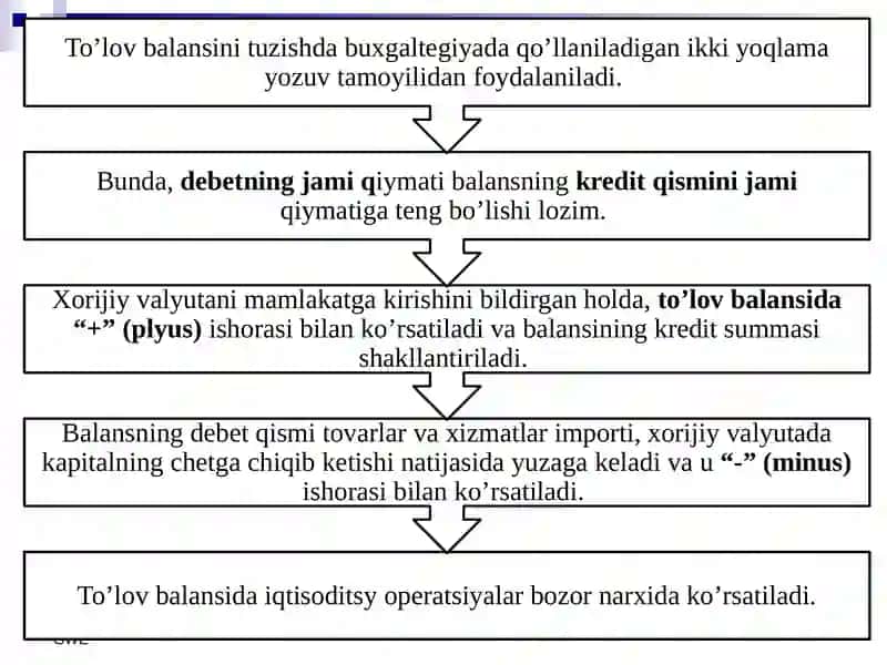 To'lov balansining iqtisodiy mohiyati va taqdim etish shakllari 4