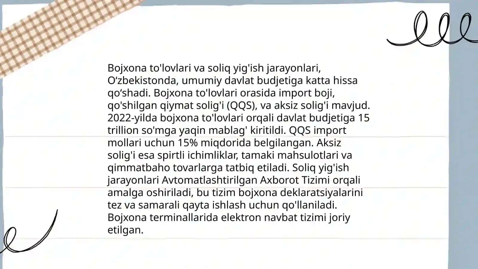 Bojxona organlarining asosiy vazifasi 4