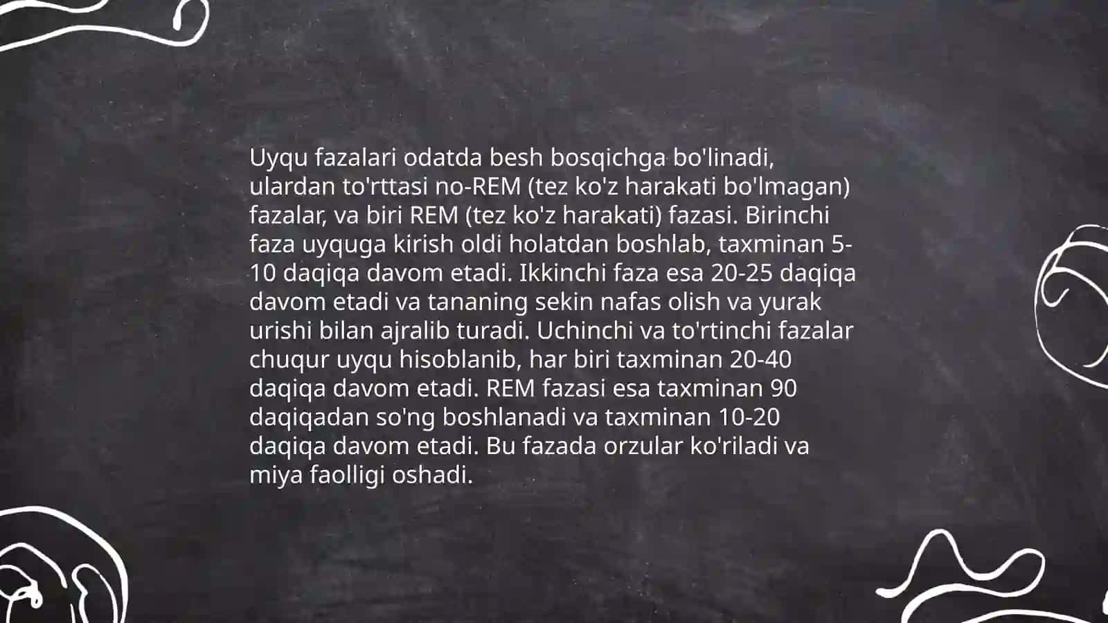 Uyqu. Tush ko'rish va gipnos gigeniyasi Elmuroda Gulshoda 4