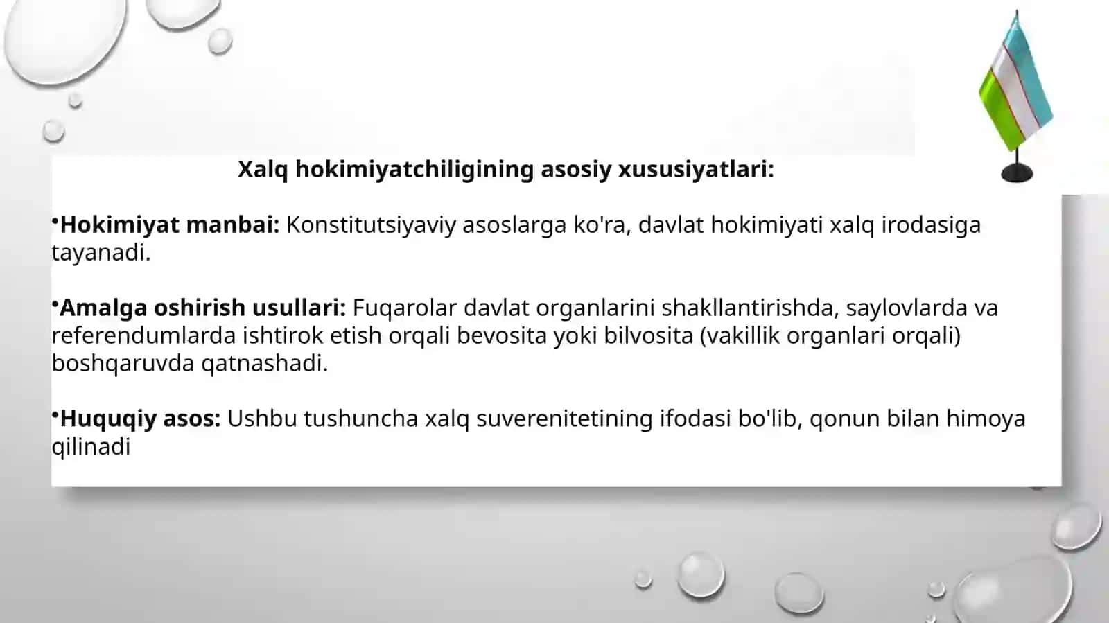 Xalq hokimiyatchiligining konstitutsiyaviy asoslari 4