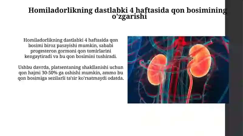 Homladorlik davrida qon bosimi oshishi sabablari va turlari 4