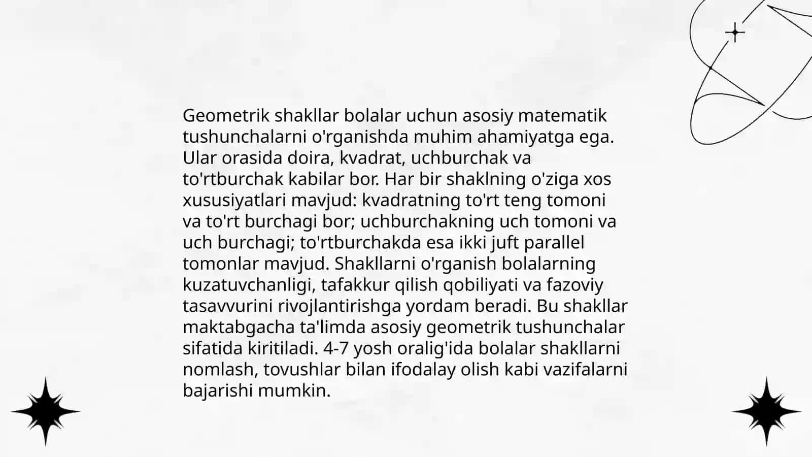 Ob'ektlarning shakli tushunchasi 4