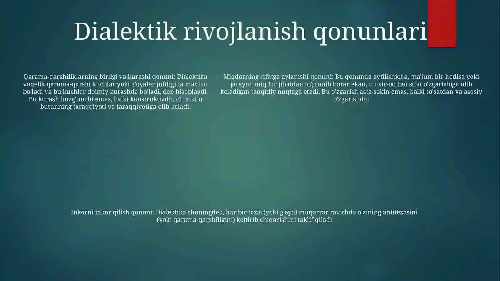 Dialektika Qonunlari 4