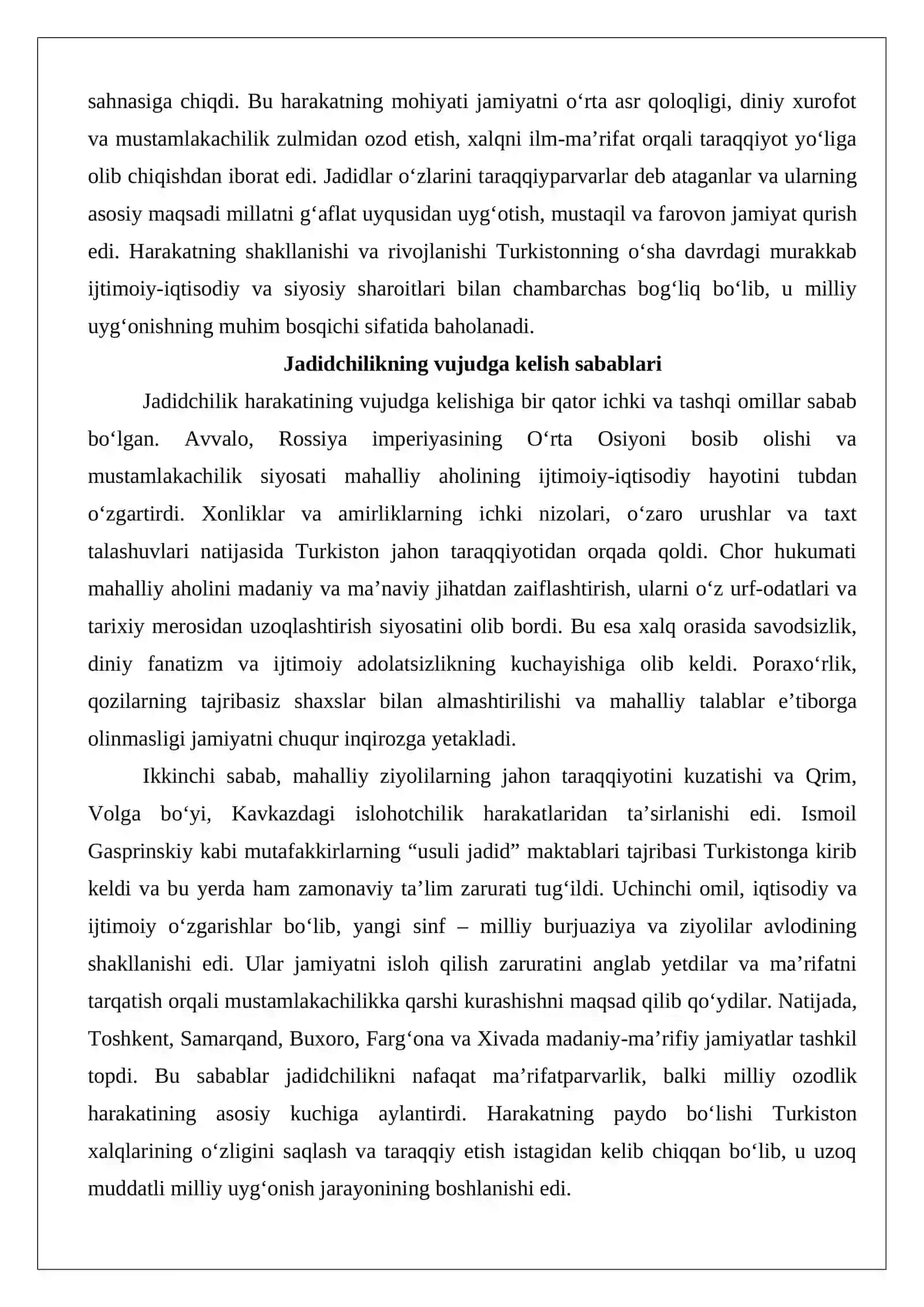 O‘zbekistonda jadidlar ma’naviy merosining barkamol avlodni tarbiyalashdagi ahamiy 4