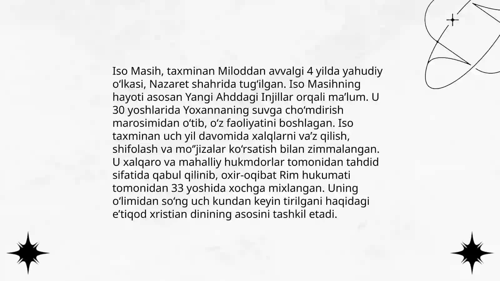 Xristianlikning paydo bo‘lishi, aqidalari, asosiy yo‘nalishlari, taʼlimotlari va manbalari 4