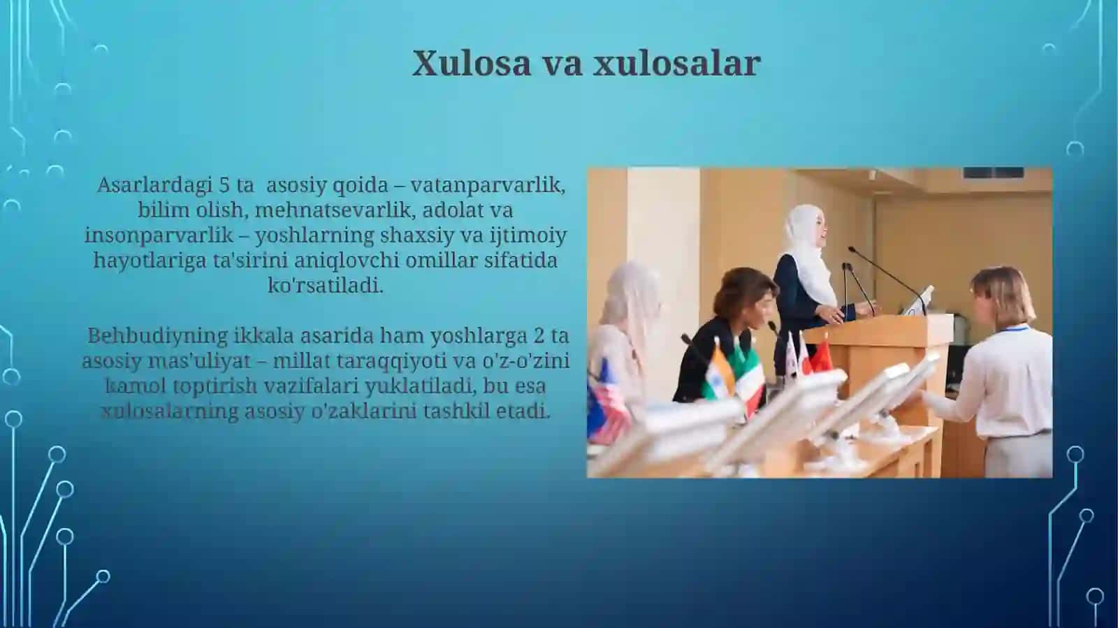 Behbudiyning Yoshlarga Murojaati va Muhtaram Yoshlarga Chaqiruvining Asosiy Gʻoyalari 4