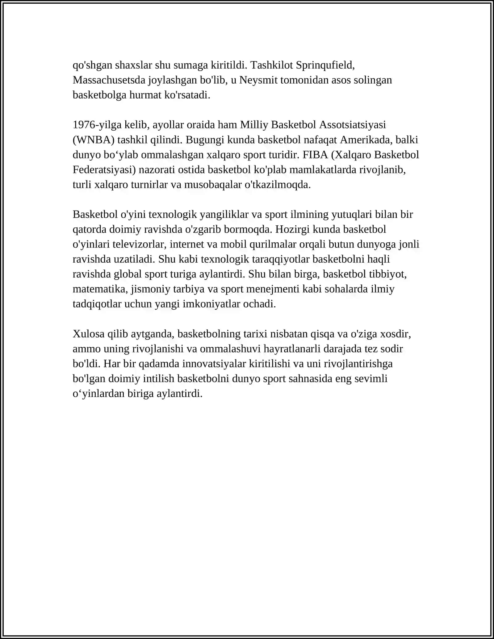 BASKETBOL SPORT TURI HAQIDA 4