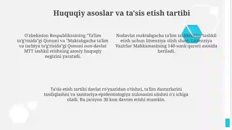 Nodavlat maktabgacha talim tashkilotlarini tashkil etish 4