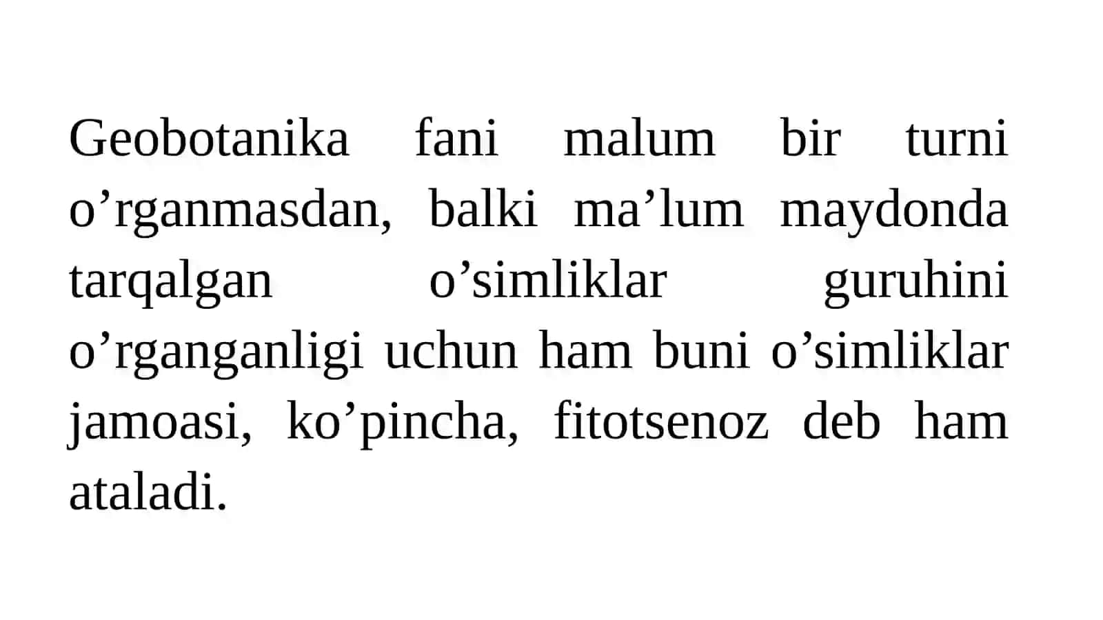 O’simlik jamoasi (fitotsenoz) 4