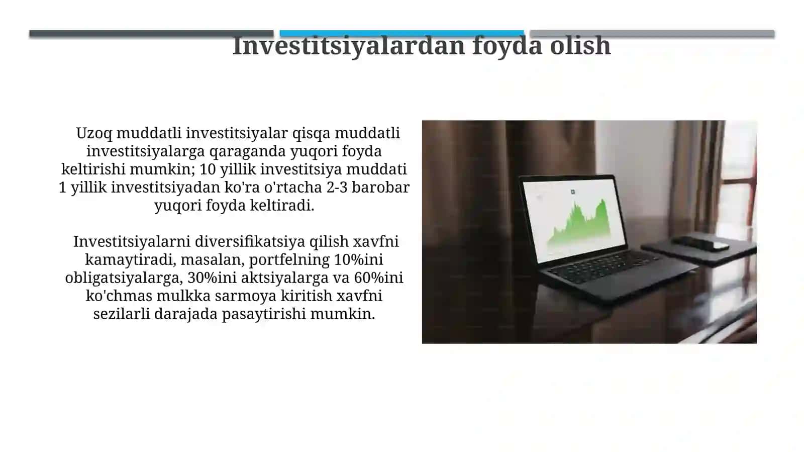 Investitsiya va investitsiya tahlil 4