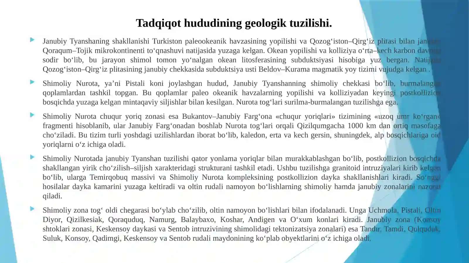 Qizilcha maydonining geologik-tektonik tuzilishi va madanlashuvi (yerni masofadan zondlash usullari yordamida) 4