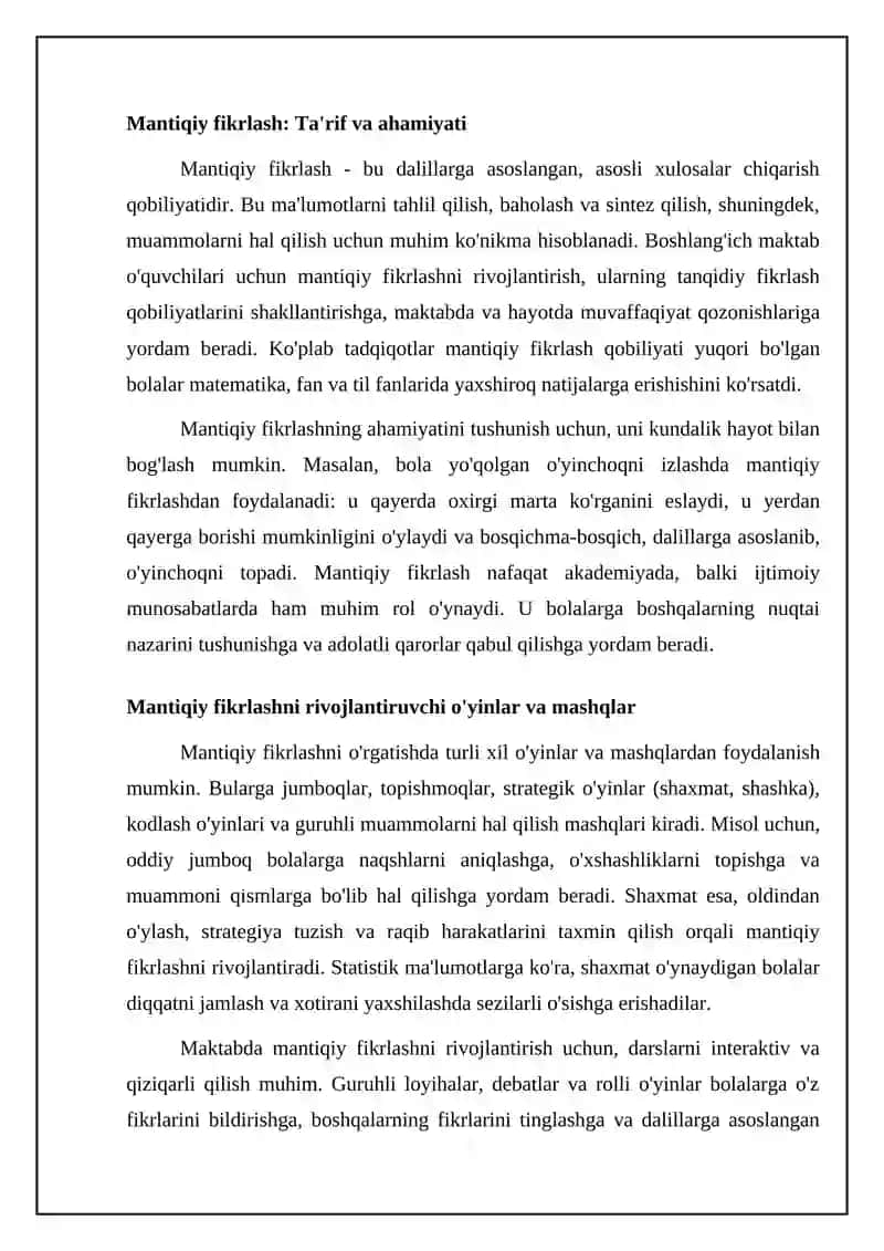 Mantiqiy fikrlash uchun vizual qo'llanmalar: Asosiy tushunchalar va vositalar 4