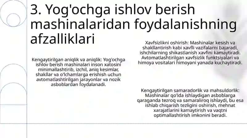 Yog‘Ochga Ishlov Berish Dastgohi Haqida 4