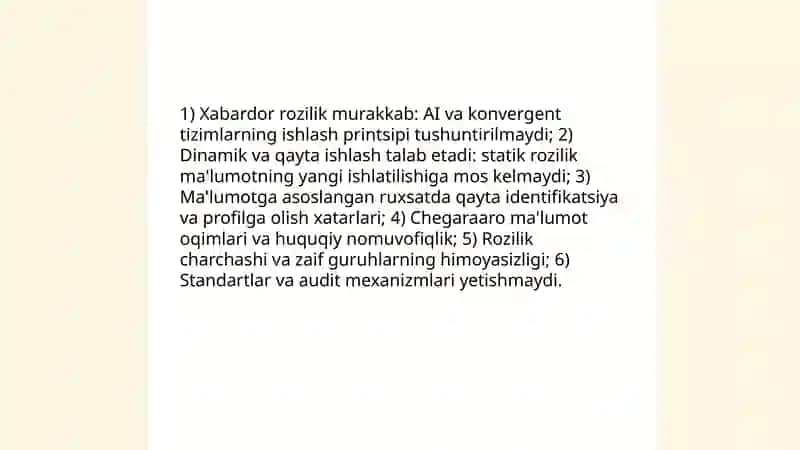 Konvergent texnologiyalarni qo'llashning etik jihatlari 4