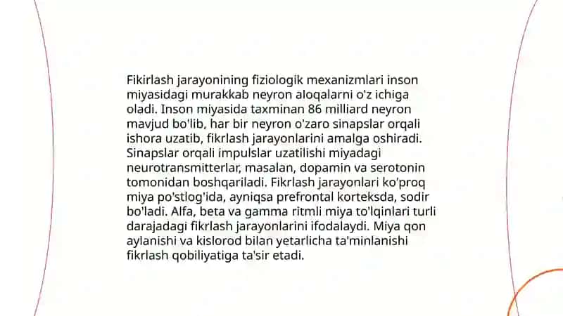 Fikirlash faoliyatning pisixa fizalogiyasi 4