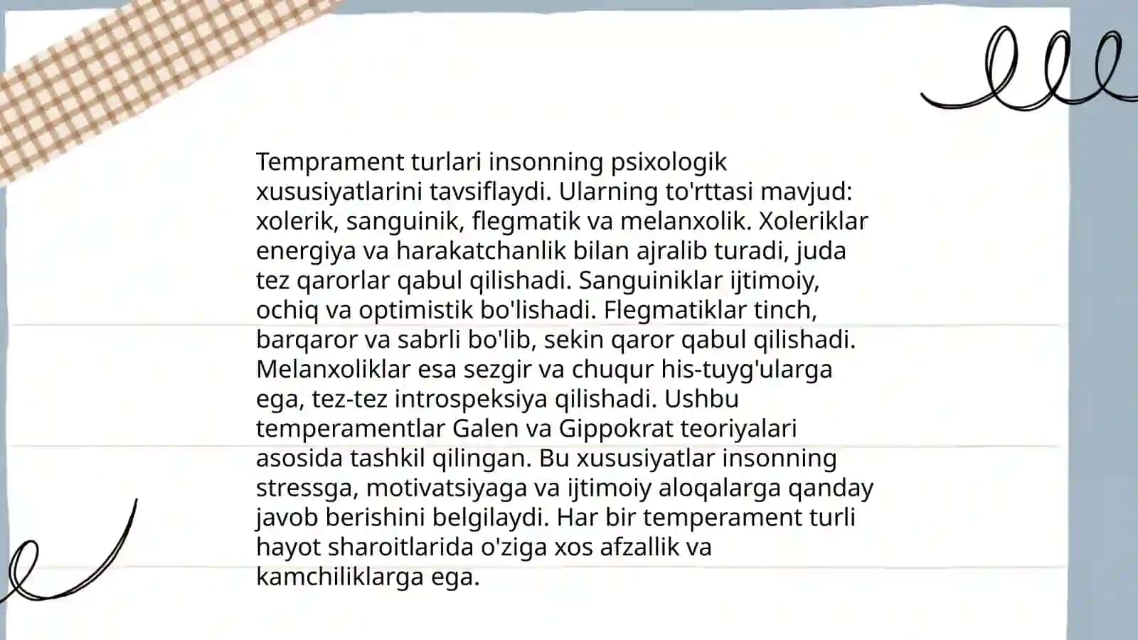 Temperament va uning nazariyalari 4