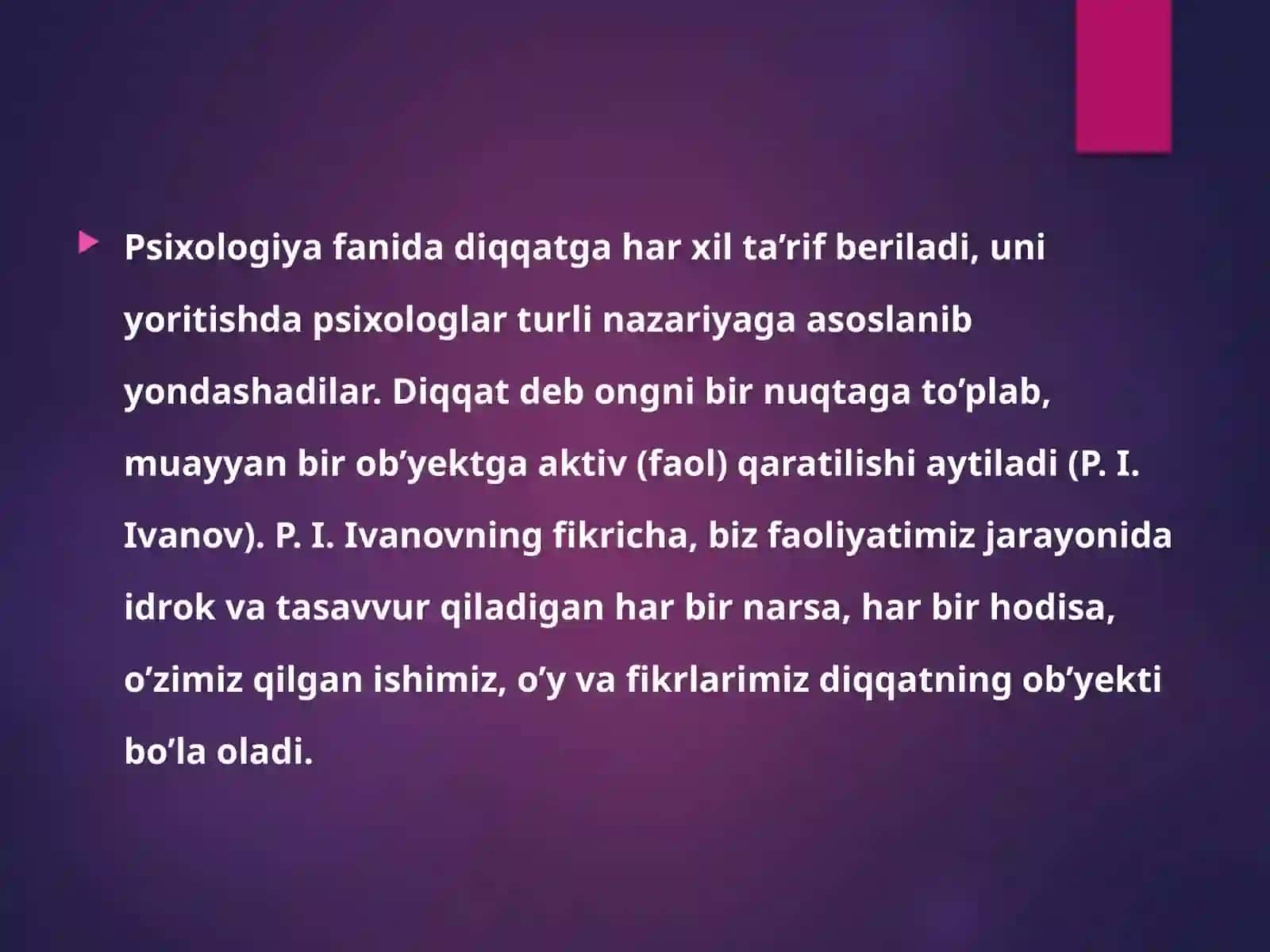 Diqqat haqidat ushuncha 4