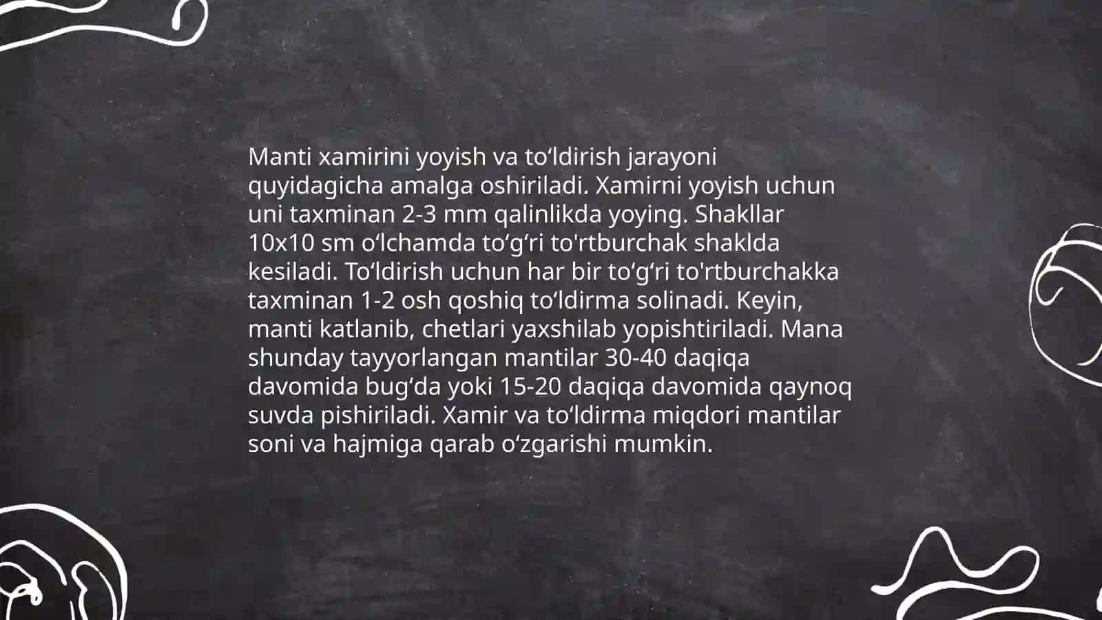 Yaxna taom va tamaddilarni tayyorlash jarayoni texnologiyasi 4