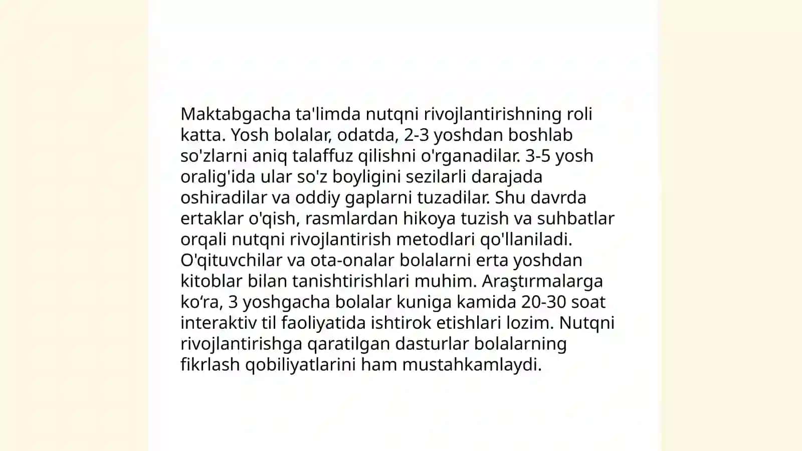 Maktabgacha tarbiya davrida bilish jarayonlari va nutqning rivojlanish qonuniyatlari 4