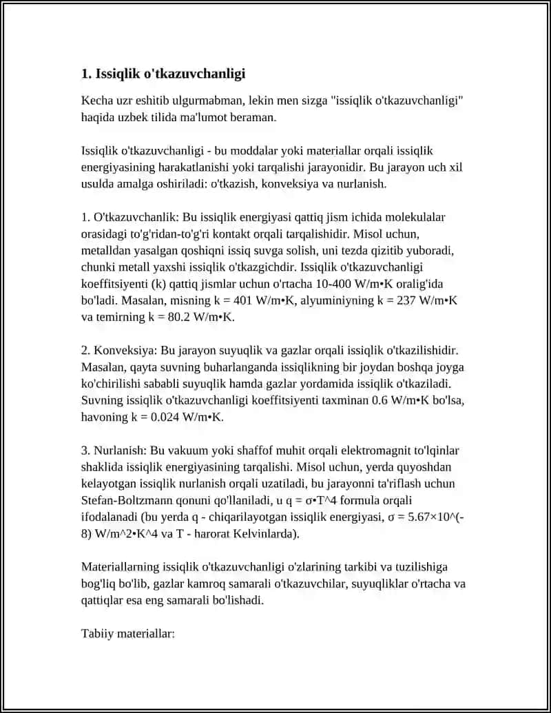 ISITISH ASBOBLARINING ISSIQLIK HISOBI 4