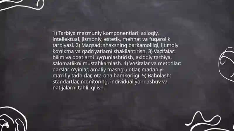 Boshlangʻich ta'limda tarbiya jarayonining mazmuni va mohiyati 4