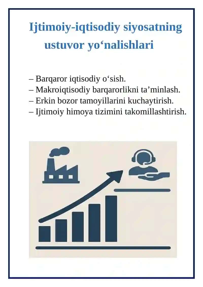 Yangi O‘zbekiston ijtimoiy-iqtisodiy siyosati va strategiyasi 4