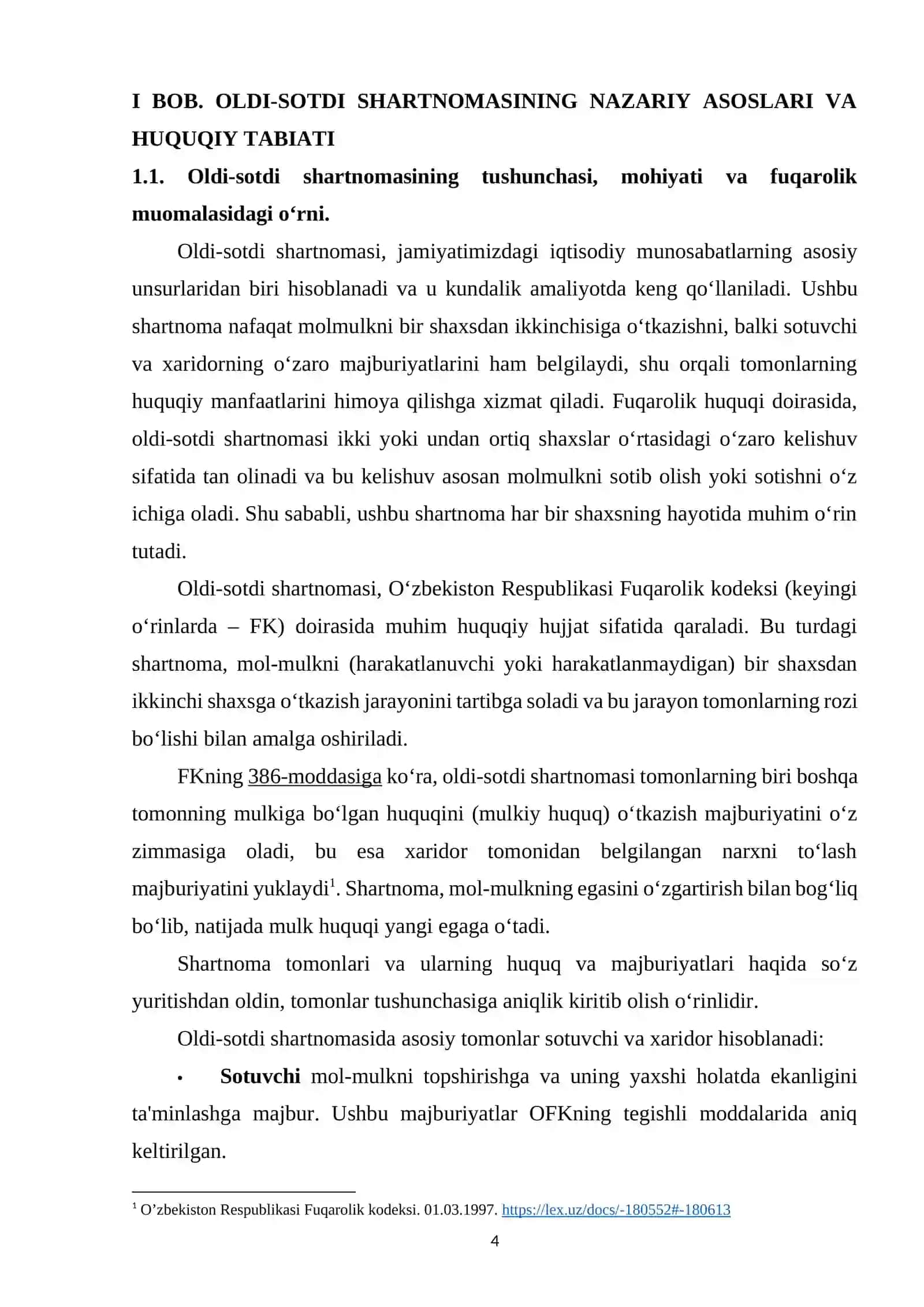 OLDI-SOTDI SHARTNOMASNING FUQAROLIK-HUQUQIY MUAMMOLARI 4