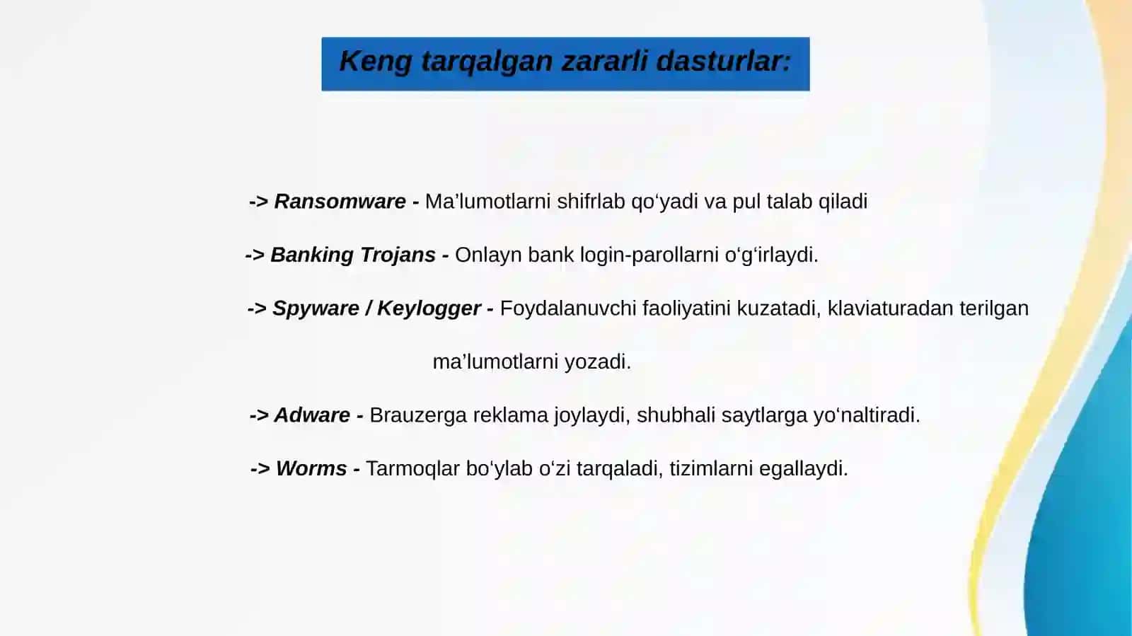 Zararli dasturlarni aniqlash va bartaraf etish usullari 4