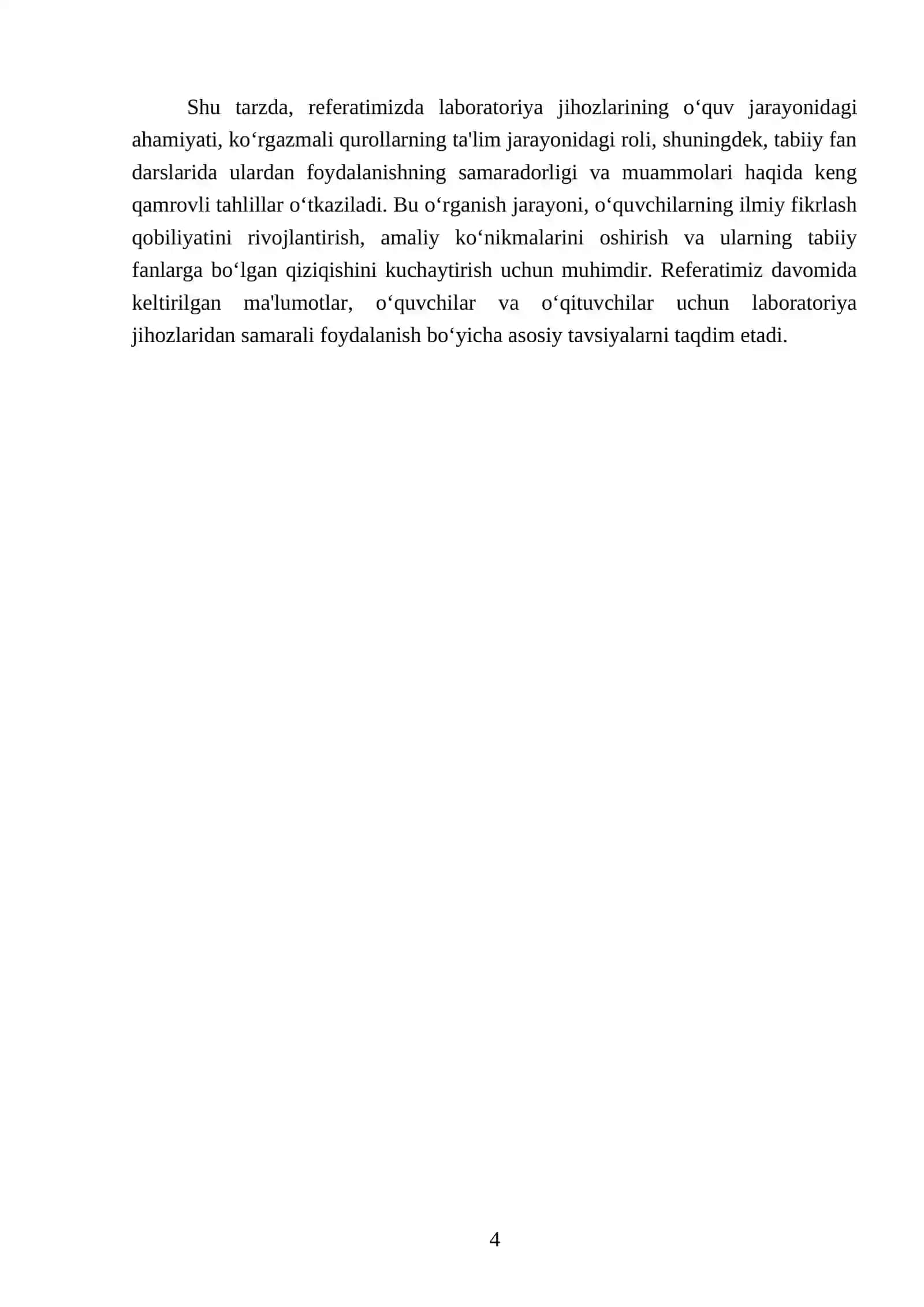 Laboratoriya jihoz (isitish, o‘lchov, optis asbob) lari. Ko‘rgazmali qurollar 4