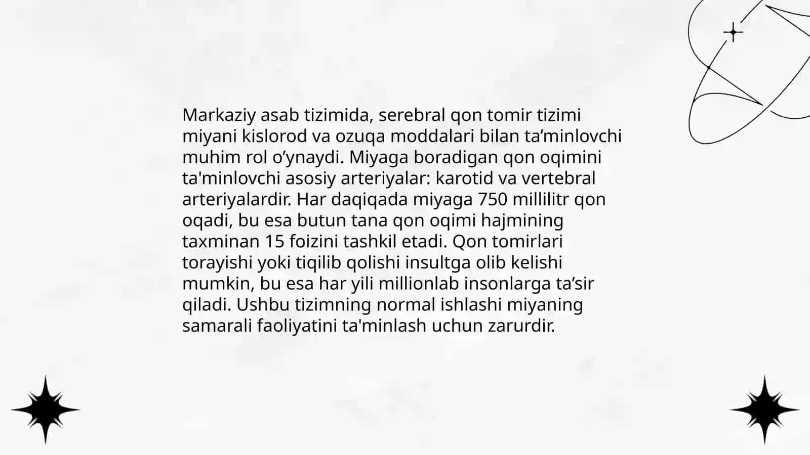 Bosh miyaning qon bilan ta’minlanish anatomiyasi 4