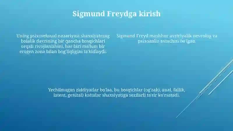 Freydning psixoseksual nazariyasi 4