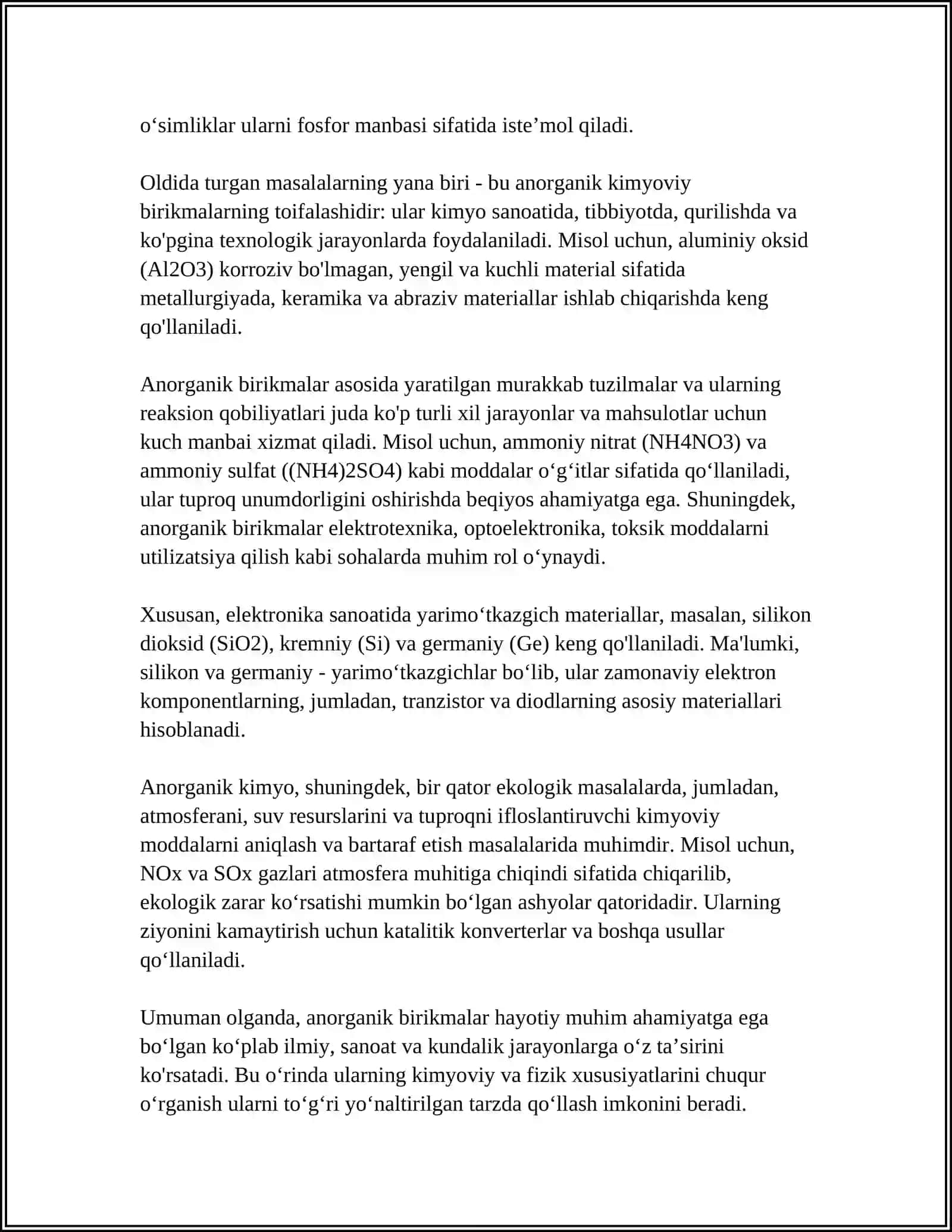 ANORGANIK BRIKMALARNI EG MUHUM SINIFLARI 4