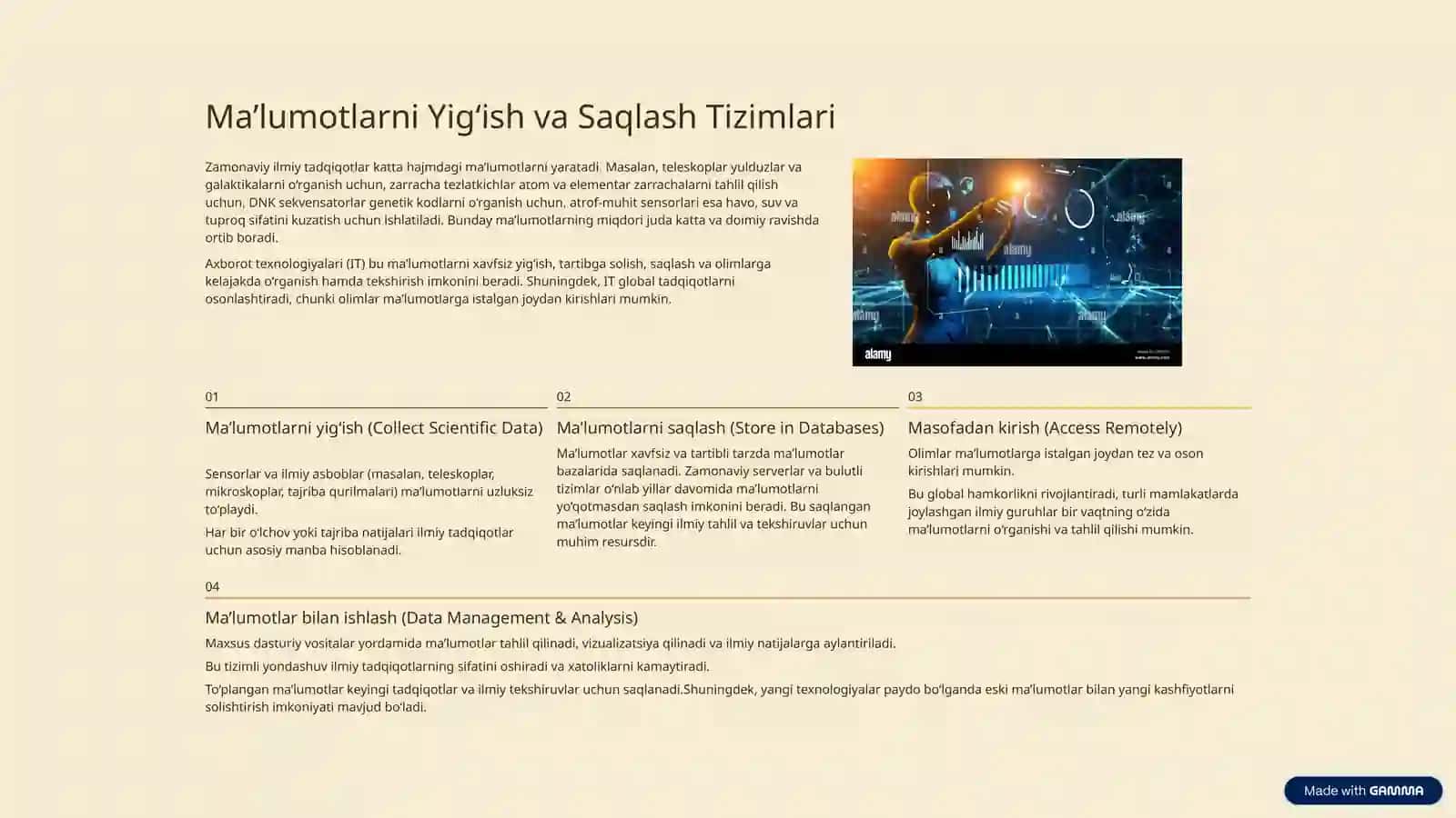 Ilm-fan taraqqiyotida axborot texnologiyalarining ahamiyati 4