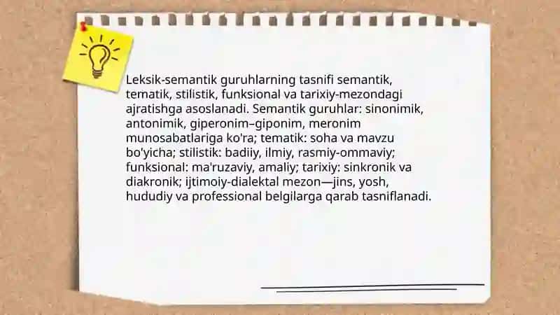 Leksik semantik guruhlar 4